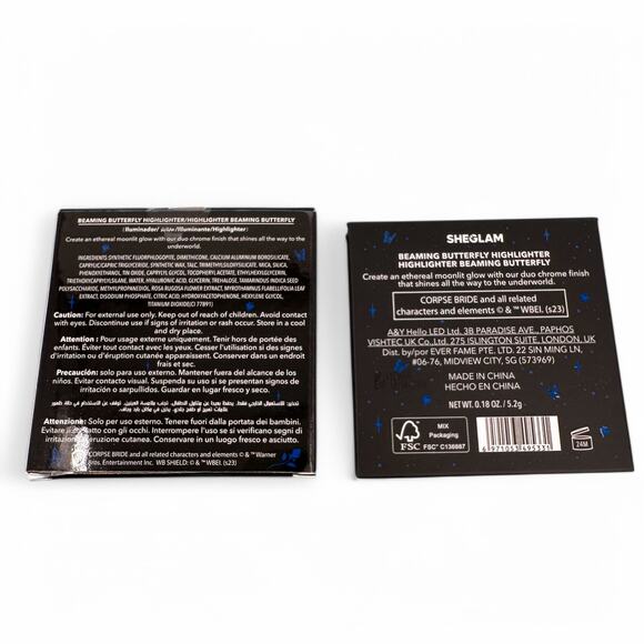 Tim Burton's Corpse Bride Beaming Butterfly Highlighter Sheglam - Picture 5 of 7